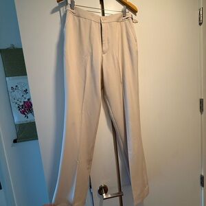 Lined Straight-Leg Dress Pants adjustable waist
